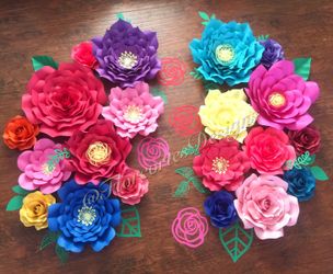 Paper flowers flores de papel