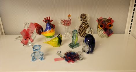 Glass Animal Figurines