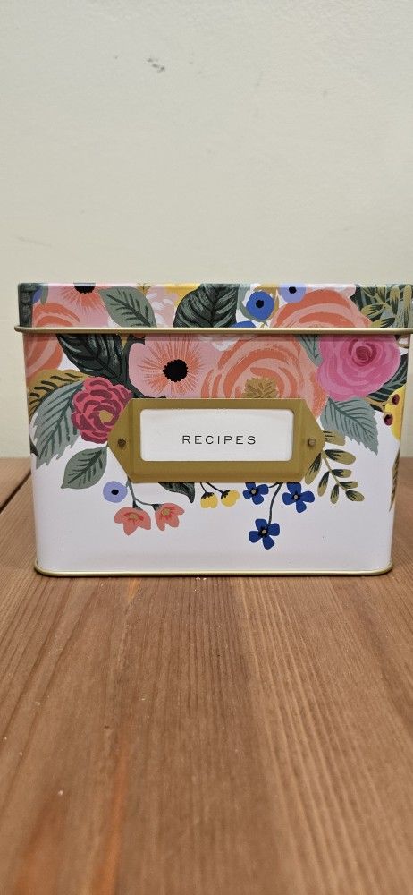 Anthropologie Recipe Box New