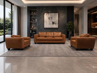 Unique  Italian Leather living room  Sofa Set – 3 Piece