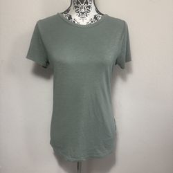J.Crew Slub Cotton Tee Military Green Short Sleeve Size M Medium T-shirt