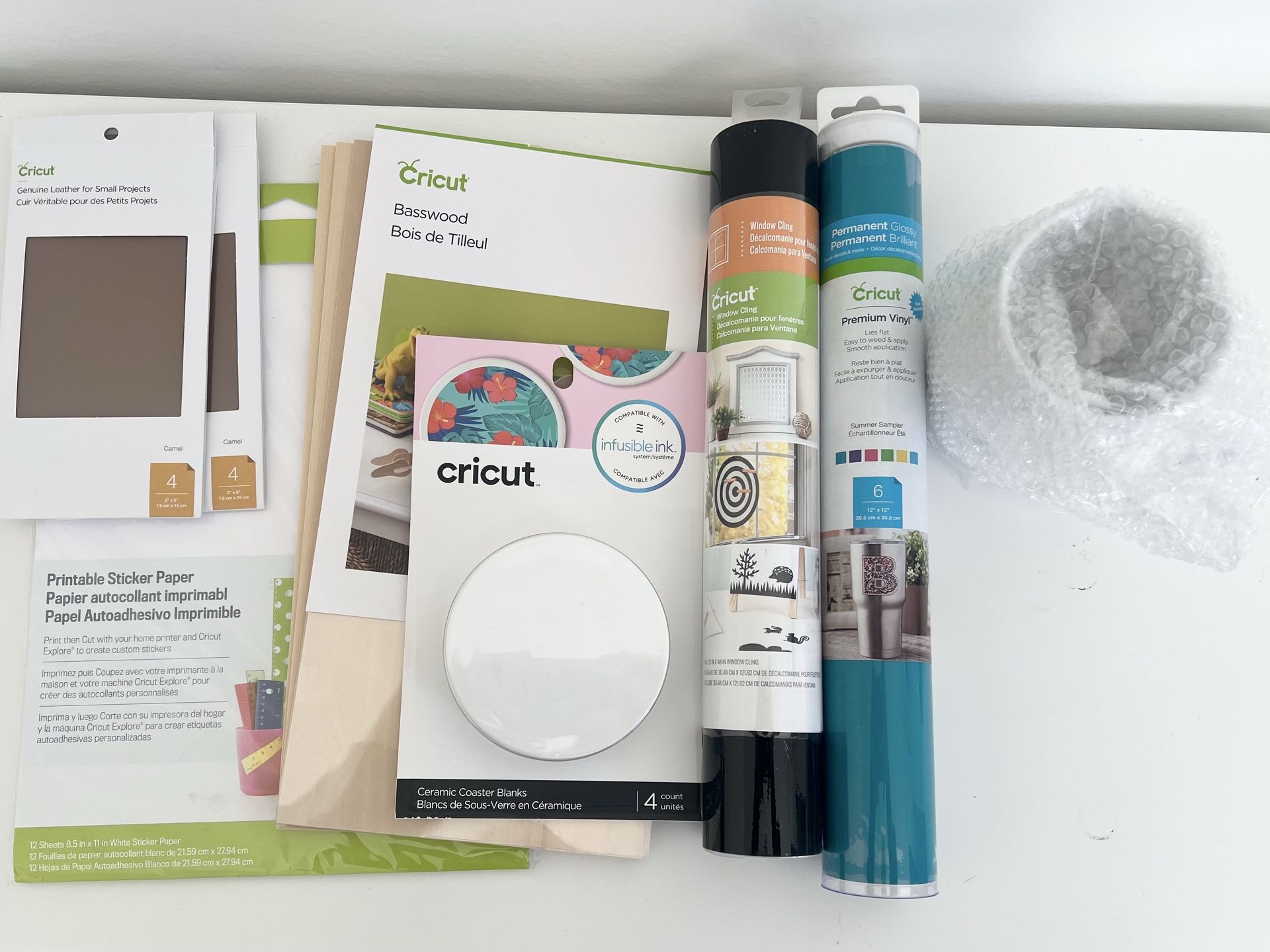 Assorted Cricut materials
