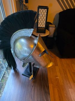 Hand crafted Corinthians battle helmet functional