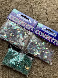 Craft Confetti Lot Hearts Stars 
