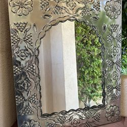 Punch Tin Mirror 