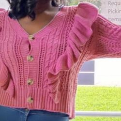 Medium Button Up Sweater 