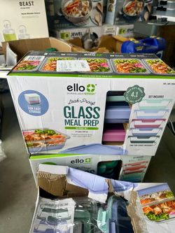Ello Glass Meal Prep Containers 10-Piece Set