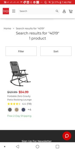 Foldable Zero Gravity Rocking Chair