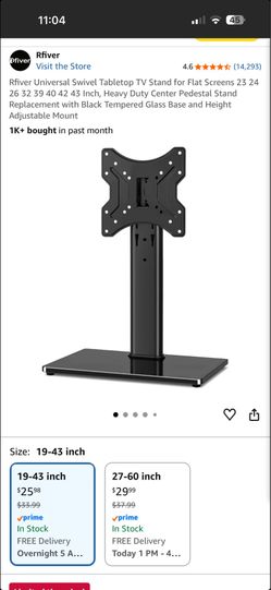 New TV Stand (19-43 inch TV)