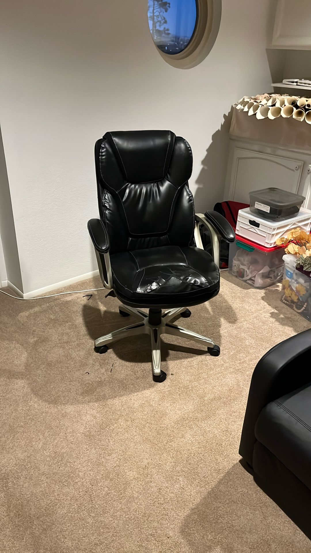 Leather Office Roller Chair
