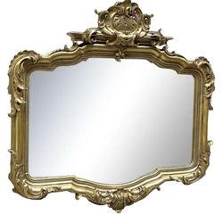 19th Century French Rococo Gilt Mirror