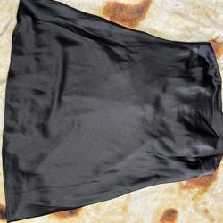 Black Satin Dress, XL