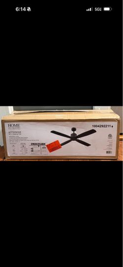 Home Decorators Collection Kitteridge 52" Indoor/Outdoor Matte Black Ceiling Fan