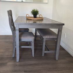 Dining Table 4 Chairs And 1 Bench 