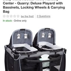Twin pack and play with bassinets