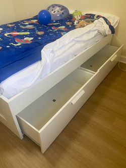 IKEA BRIMNES Full Storage Bed – 4 Drawers – Excellent Condition