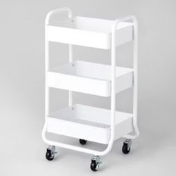 3 Tier Metal Rolling Organizer Cart Target