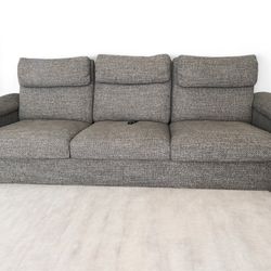 IKEA 3-Seat Gray Sofa - Excellent Condition