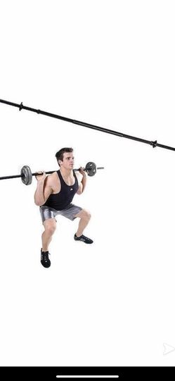 Gym bar and weight 60 lb total