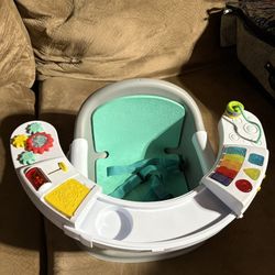 Infantino Music & Lights 3-in-1 New Discovery Seat and Booster, Unisex Baby 4-48 Months, Teal