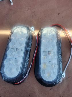 6" In. Oval LED Trailer Lights