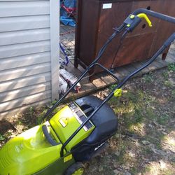 Green Works Electric Lawn Mower Sunjoe Mow. 14" 12 AMP Plug It In And Go 
