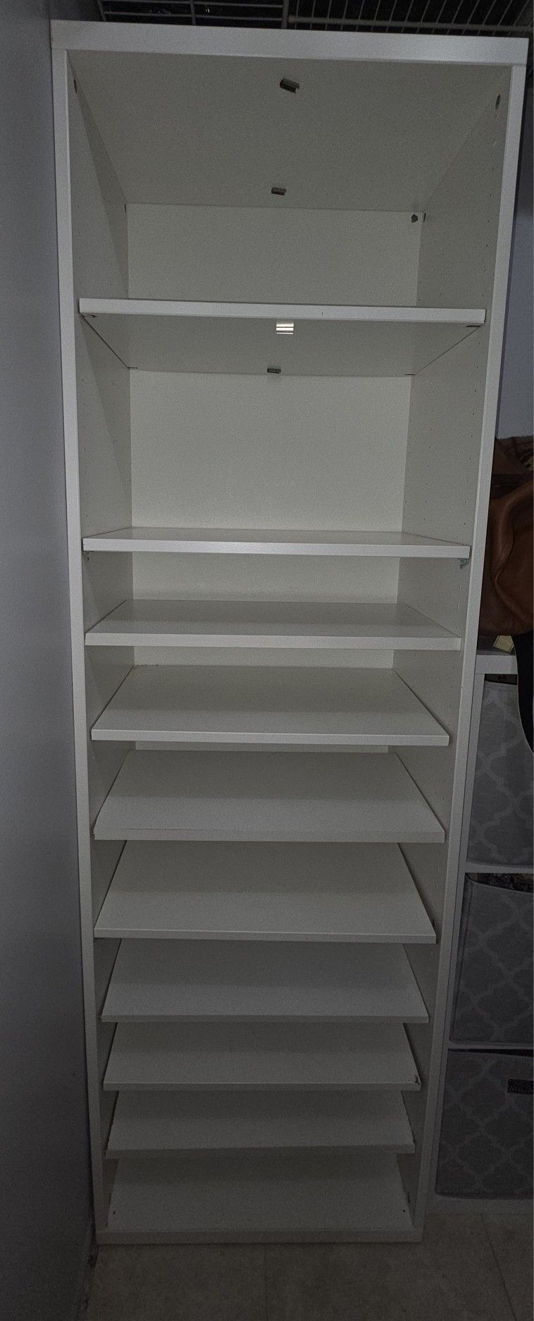 White Closet Shoe Organizer Storage Rack