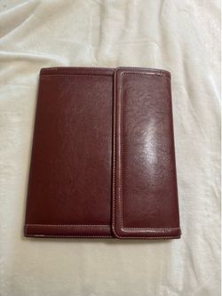 samonsite red leather binder