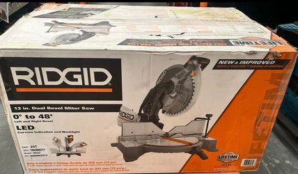 RIDGID 12 in. Dual Bevel Miter Saw