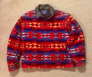 Vintage Pendleton Southwestern Geometric Bomber Jacket Size XXL