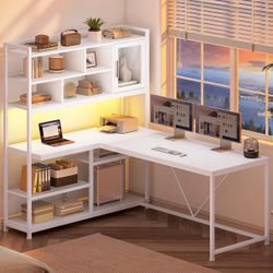 58" L Shape Computer Desk $100