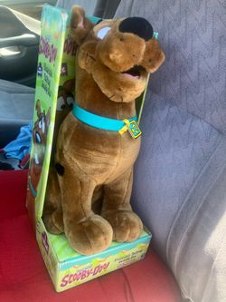 Scooby doo talking plush.