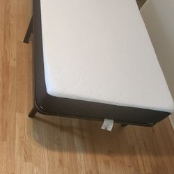 Twin Mattress And Metal Bed Frame 