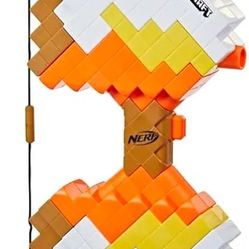 Nerf Minecraft Sabrewing Motorized Bow, Foam Nerf Dart Shooter, Elite 8 Dart Loader, Inspired by the Minecraft Arc, Age 8 and Up