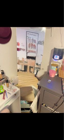 Mirror with storage space