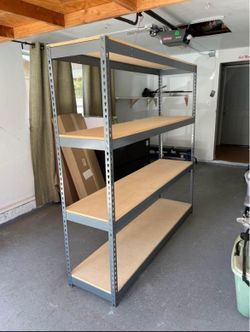 Garage Boltless Storage Rack Shelves 72 in W x 18 in D Shelving Stronger Than Homedepot Lowes Costco And Ivar System Delivery Available