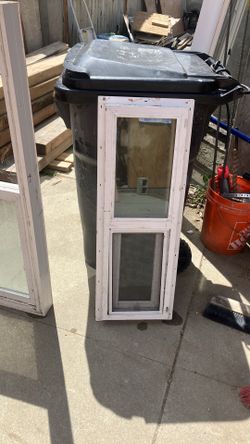 Sliding door with doggy door 38 height x14 width
