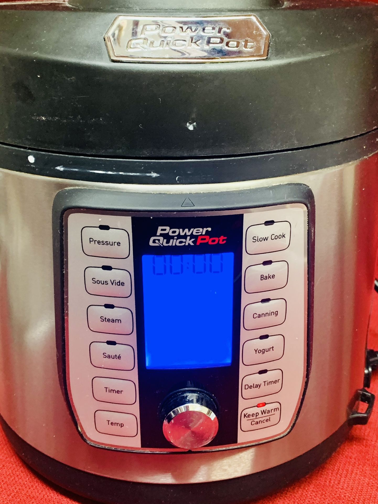 Power Quick Pot in Quart 1200W One Touch MultiCooker Y8D 36