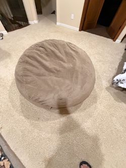 Large Round Corduroy Floor Cushion