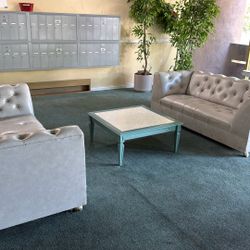 Sofa, Loveseat, And Table