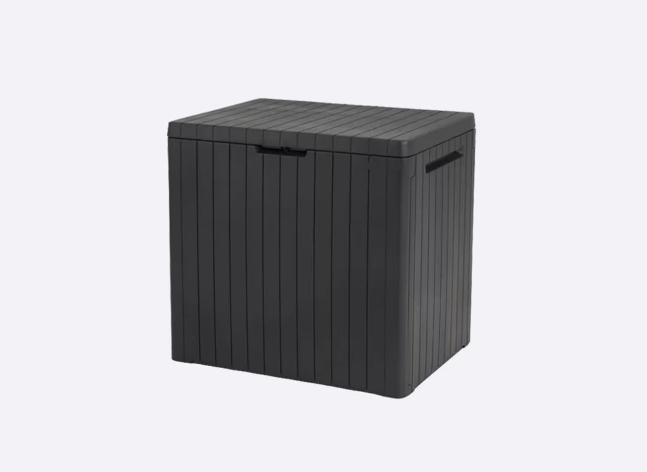 NEW Keter City 30 Gallon Resin Outdoor Storage Box (Dark Grey)