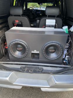 Custom painted sub enclosures / tuned to specs of subs an vehicle