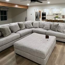 Rawcliffe Parchment 3-piece Sectionall/Delivery Available/DISCOUNT👈/Home Decor/Financing/ Household 