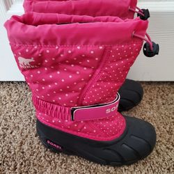 Sorel  Girls Snow Boots , Size 1. 
