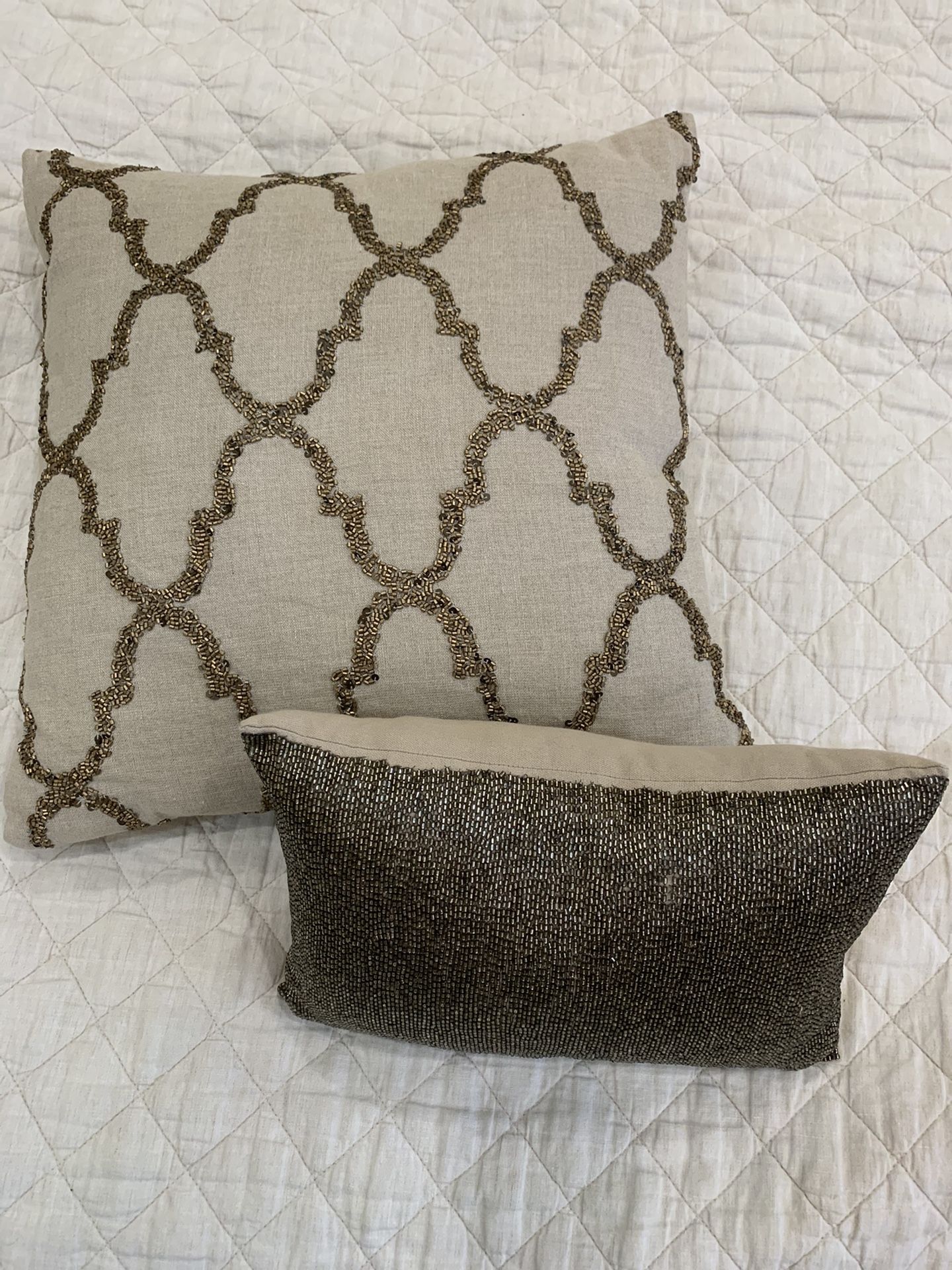 Pottery barn decorative pillows