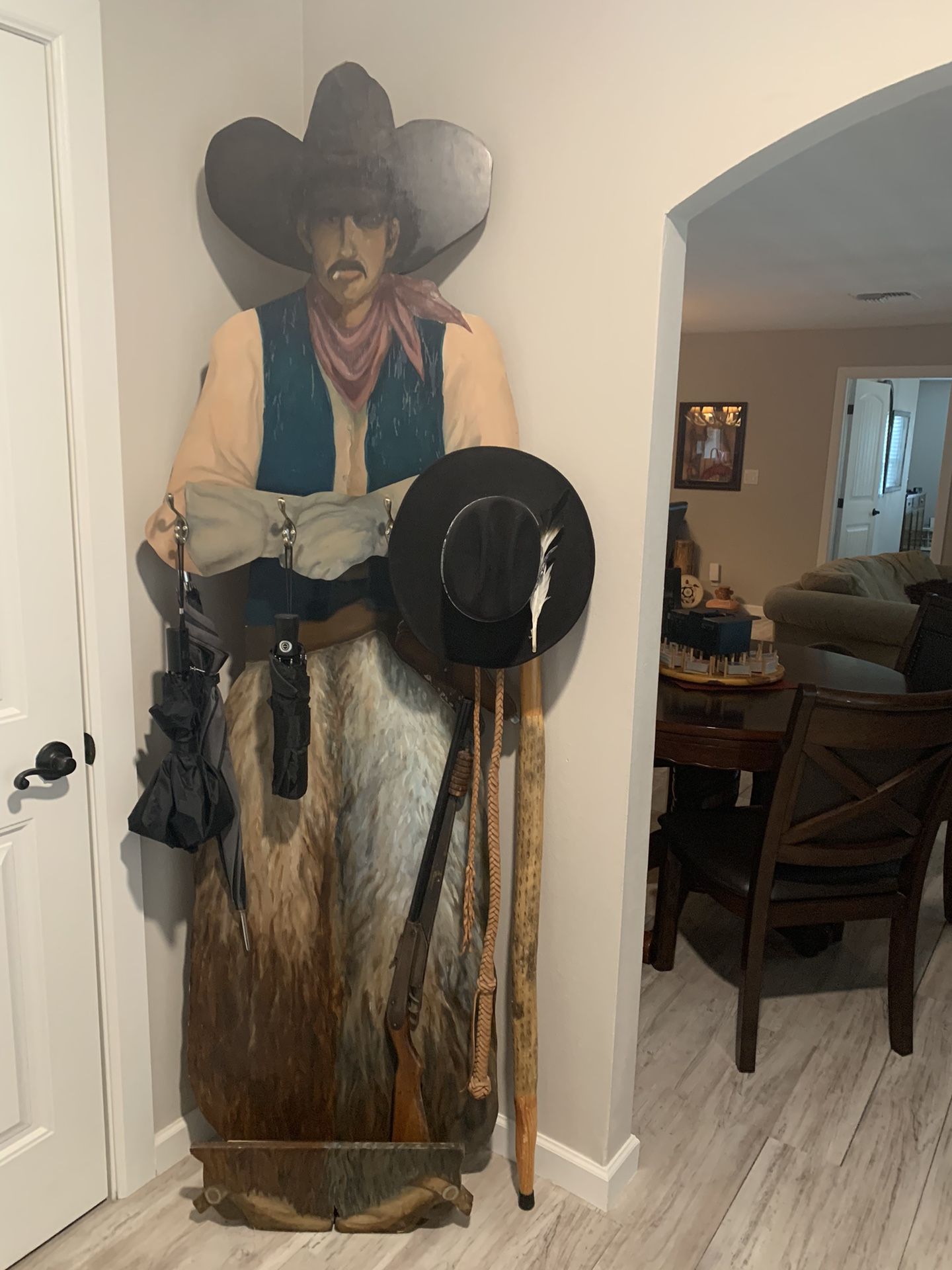 Pool Stick Holder Or Coat Rack