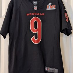 Youth Bengals Joe Burrow Super Bowl Football Jersey