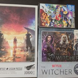 FF7, Witcher, Mario Kart Puzzles
