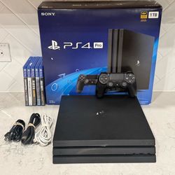Sony PS4 Pro PlayStation 4 1 TB Console Bundle w/ Games