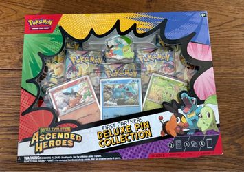 Pokémon TCG Mega Evolution Ascended Heroes First Partners Deluxe Pin Collection (Sealed)